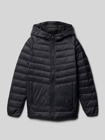 Jack & Jones Gewatteerd jack met labelpatch, model 'ESPRINT' Zwart - 1