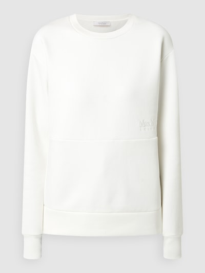 MaxMara Leisure Sweatshirt mit Rundhalsausschnitt Modell 'Epoca' Offwhite 2