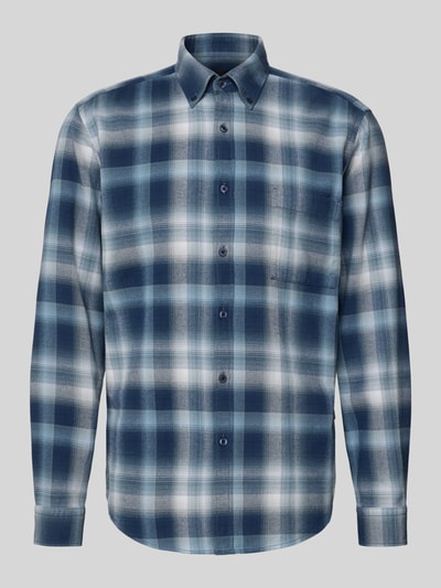 Produktfoto, Regular Fit koszula casualowa z czystej bawełny Model 'RICKERT_M' od BOSS Orange, wzór: kratka, kolor: wielokolorowy, kołnierzyk typu button down, długi rękaw, listwa guzikowa jednorzędowa, wyhaftowane logo, pas na plecach z locker loop, zakończenie: zaokrąglone, mankiety sportowe, kieszeń na piersi, materiał: bawełna.