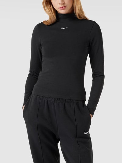 Nike Tight Fit Longsleeve mit Stehkragen Black 4