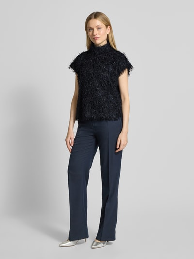 Drykorn Blouseshirt met opstaande kraag, model 'ALARIA' Marineblauw - 1