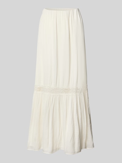 Gina Tricot Maxirock mit Spitzenbesatz Ecru 2