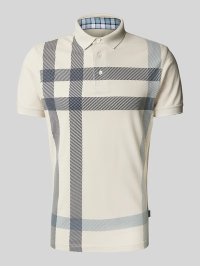 Barbour Slim fit poloshirt met labeldetail, model 'BLAINE' Zand - 2