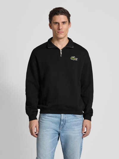 Lacoste Sweatshirt mit Logo-Badge Black 4