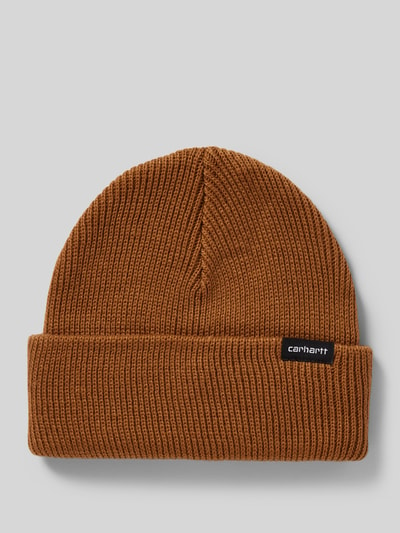 Carhartt Work In Progress Beanie mit Label-Detail Modell 'GORDAN' Orange 1