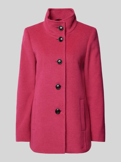 Fuchs Schmitt Wolljacke mit Stehkragen und Knopfverschluss Pink 2