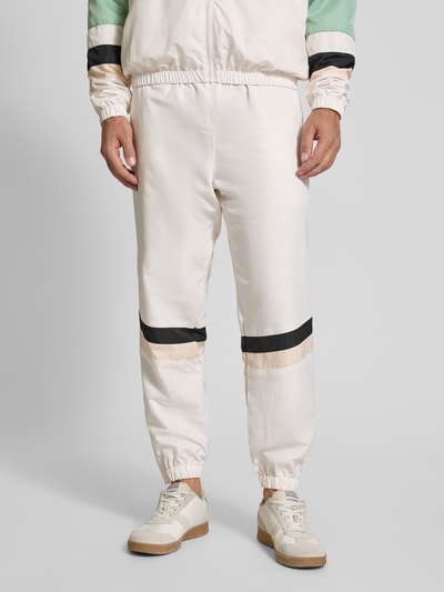 CARLO COLUCCI Spodnie dresowe z elastycznym ściągaczem Złamany biały 4