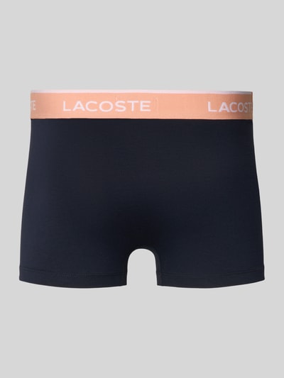 Produktfoto, Trunks aus Baumwoll-Mix im 3er-Pack von Lacoste in Optik: Unifarben, Skinny-Fit, Label-Schriftzug, elastischer Label-Bund, Multipack:3er-Pack, Materialverarbeitung: Stretch