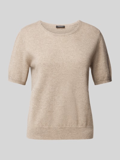 S.Marlon Strickshirt aus Kaschmir mit Rundhalsausschnitt Taupe 2