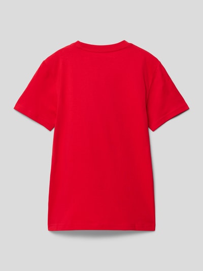 Polo Sport T-Shirt in melierter Optik Rot 3