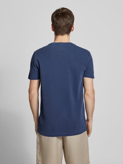 Gant T-Shirt mit Label-Stitching Royal 5