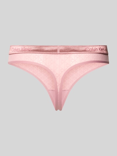 Calvin Klein Underwear String mit Logo-Muster Rose 3