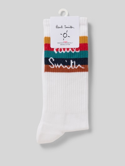 PAUL SMITH Socken mit Label-Detail Modell 'GUERNSEY SPORT' Weiss 3