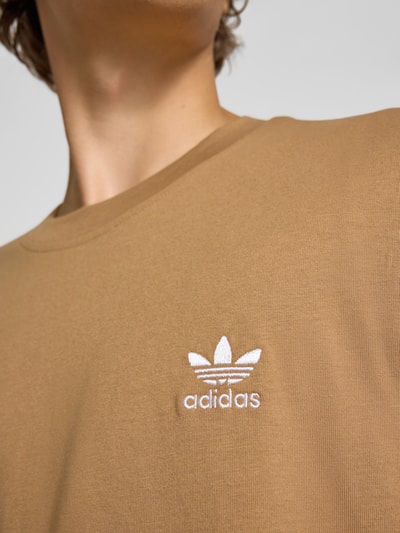 adidas Originals T-shirt met ronde hals Middenbruin - 3