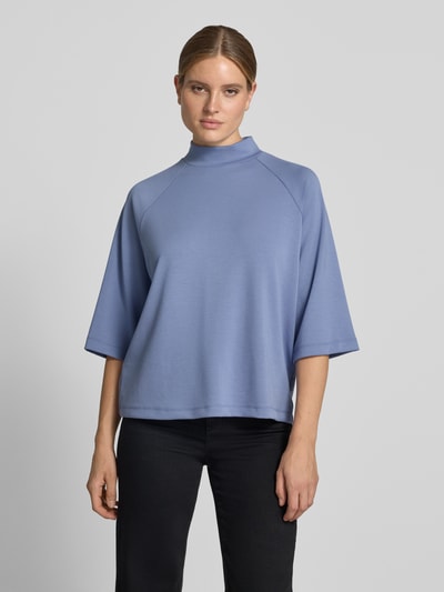 Soyaconcept Bluza o luźnym kroju z mieszanki modalu model 'BANU' Błękitny 4