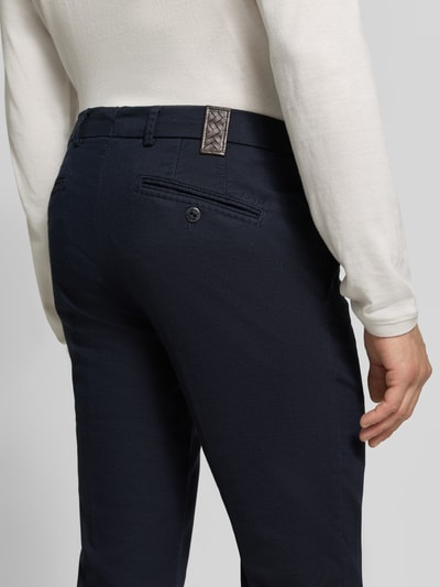 MMX Regular Fit Chino aus Baumwoll-Mix Modell 'Lupus' Marine 3