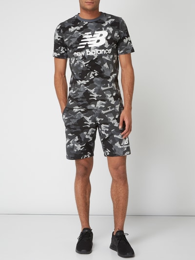 New Balance T-shirt met atletic fit met camouflagemotief Zwart - 1