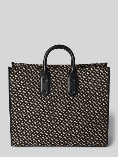 BOSS Black Women Tote bag met logomotief, model 'Sandy' Marineblauw - 5