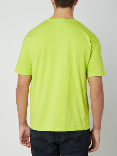 Tommy Jeans T-Shirt mit Brusttasche Neon Gelb 5