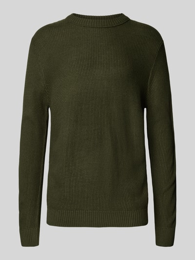 Jack & Jones Strickpullover mit Rundhalsausschnitt Modell 'ROY' Dunkelgruen 2