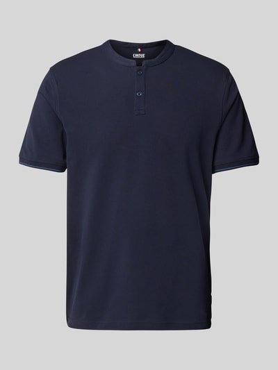 Cinque Slim Fit Poloshirt mit Rundhalsausschnitt Modell 'LANO' Marine 2