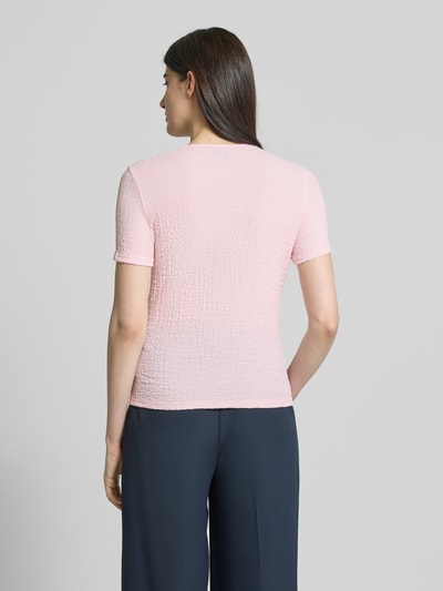 Vero Moda Regular Fit T-Shirt in Crinkle-Optik Modell 'ELENE' Rosa 5
