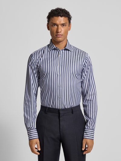 Stenstroms Regular Fit Freizeithemd mit Kentkragen Modell 'Casual' Dunkelblau 4