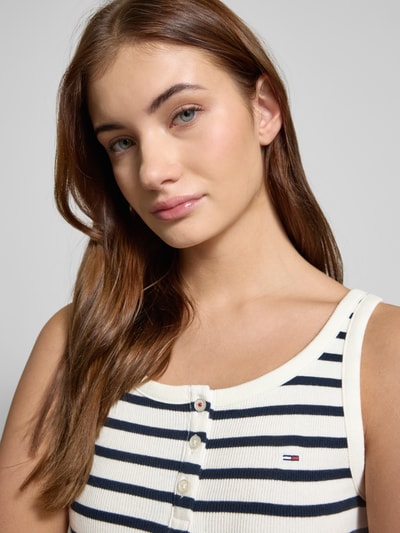 Tommy Jeans Top met bandjes en labelstitching Ecru - 3