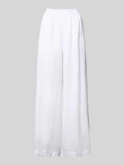 BOSS Orange Relaxed fit linnen broek met elastische band, model 'TOREANA' Wit - 2