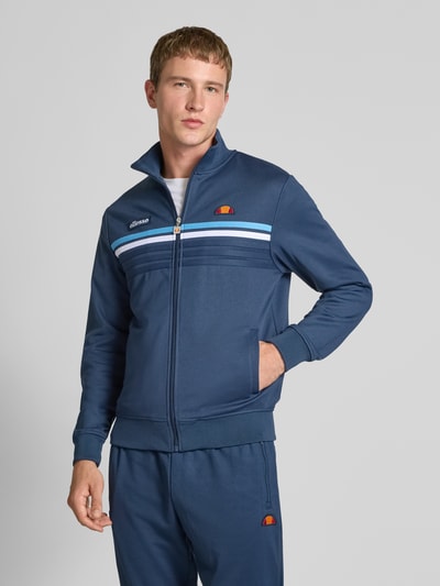 Ellesse Sweatjacke mit Label-Patch Modell 'VICENZA TRACK' Dunkelblau 4