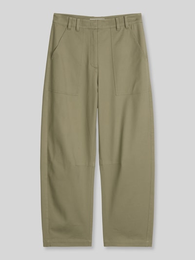 Marc O'Polo Barrel Fit Jeans aus Baumwoll-Mix mit aufgesetzten Taschen Oliv 2