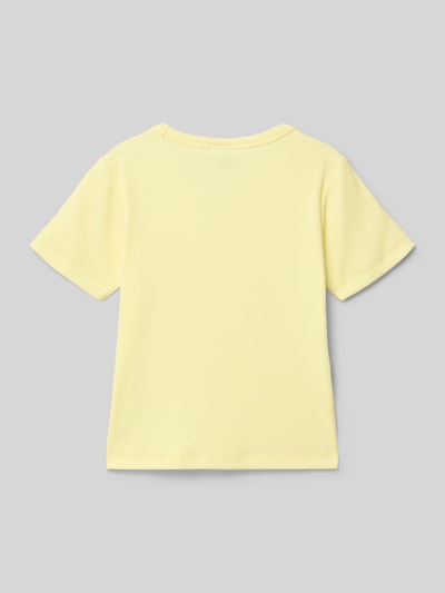 Champion Regular Fit T-Shirt mit Logo-Stitching Hellgelb 3