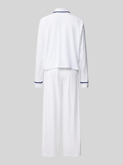 Polo Ralph Lauren Pyjama mit Logo-Stitchings Modell 'POLO ESSENTIALS' Offwhite 3