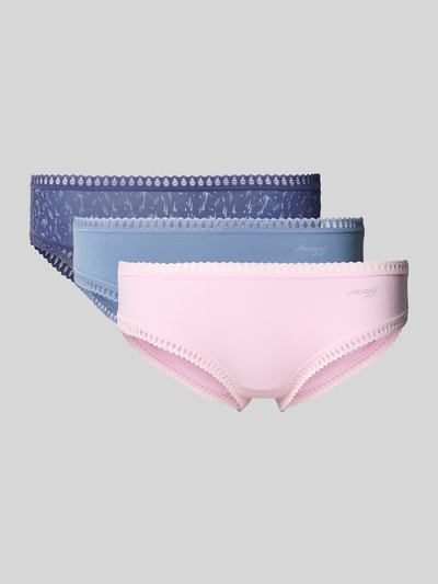 Sloggi Figi z koronkowymi bodiurami w zestawie 3 szt. model ‘Crush’ Różowy 1