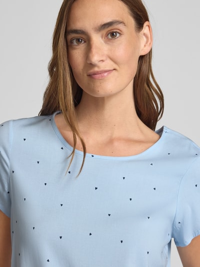 Vero Moda Regular fit blousetop met ronde hals, model 'BELLA' Lichtblauw - 3