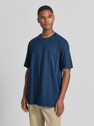 ARMEDANGELS t-shirt o kroju relaxed fit z czystej bawełny ekologicznej model 'ICONIC Å MAARKOS' Granatowy 4
