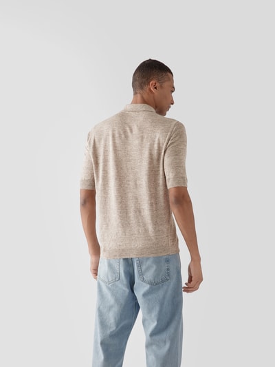 Lardini Poloshirt aus Leinen Sand 5