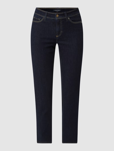 Cambio Korte slim fit jeans met stretch, model 'Piper' Blauw - 2