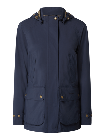 Barbour Functioneel jack met afneembare capuchon, model 'Clyde' Marineblauw - 2