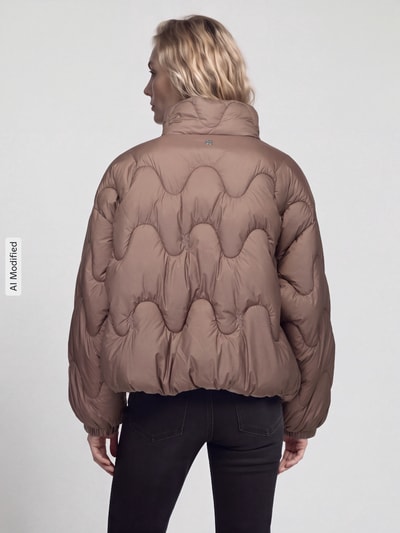 HUGO Steppjacke mit hohem Stehkragen Modell 'Falbala-1' Beige 5