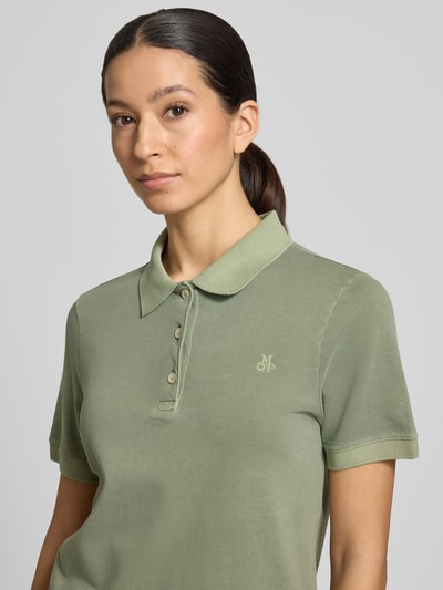 Marc O'Polo Regular Fit Poloshirt aus Baumwoll-Mix Hellgruen 3