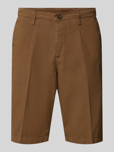 Produktfoto, Hose mit Gesäßtaschen von MARKUP aus Reiner Baumwolle, Regular-Fit, Knopf-Reißverschluss, braun, Bundweite 48 cm, Innenbeinlänge 72 cm, Herren