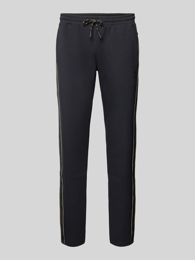 Joy Regular fit sweatpants met contraststrepen, model 'G-Style' Antraciet - 2