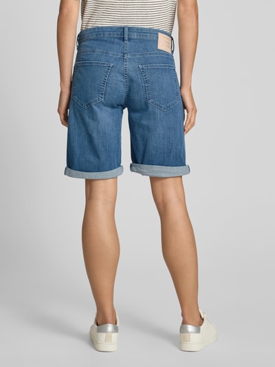 MAC Regular fit korte jeans met steek- en achterzakken Lichtblauw - 5