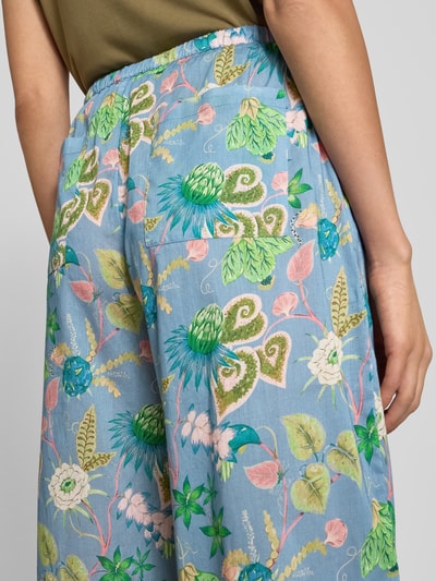 Christian Berg Woman Stoffhose mit elastischem Bund Lagune 3