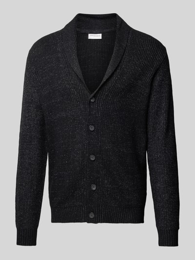 Lindbergh Strickjacke mit Knopfleiste Black 1