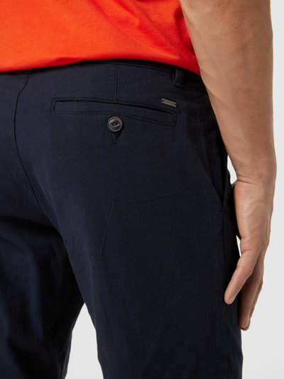 Tom Tailor Slim Fit Bermudas mit Strukturmuster Marine 3