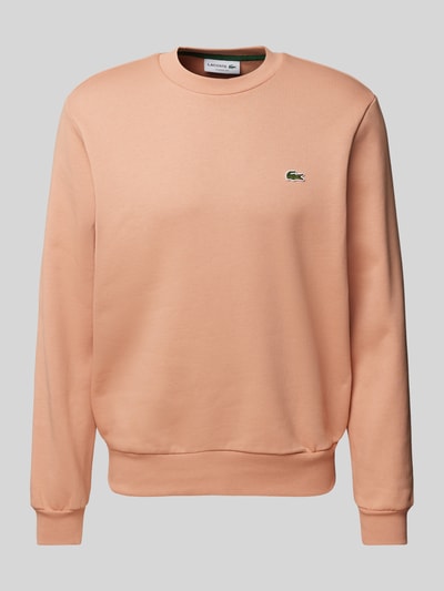 Lacoste Sweatshirt mit Label-Badge Rostrot 1