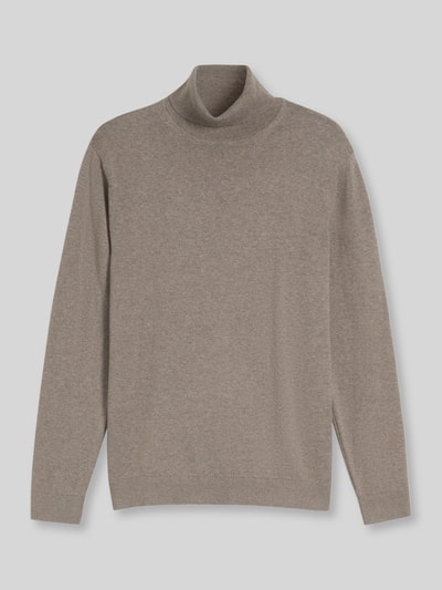Tom Tailor Rollkragenpullover mit Feinstrickstruktur Taupe 2