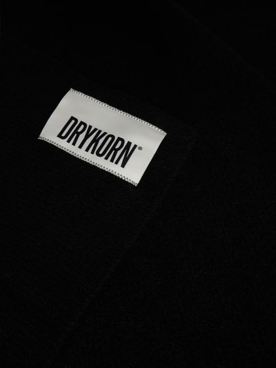 Drykorn Schal mit Label-Patch Modell 'DUB' Black 2